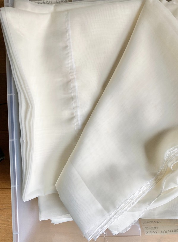 Used 12x Wedding Pavilion Drapes in Champagne 2.5m Drop For Sale