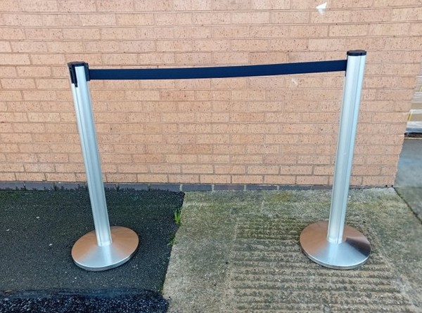 New Unused TENSA Retractable Barrier Posts For Sale