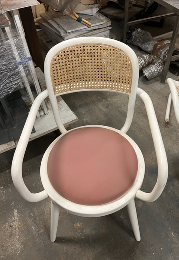 Secondhand Used 38x Italian Bentwood Dining Chairs For Sale