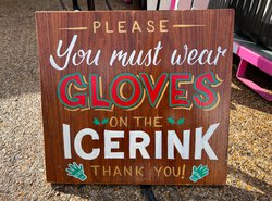 Secondhand Used Christmas Ice Rink Signs For Sale