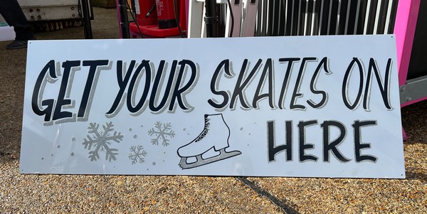 Used Christmas Ice Rink Signs For Sale