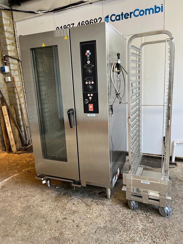 Selling Falcon / Lainox 20 Grid Gas Combi Oven with Trolley