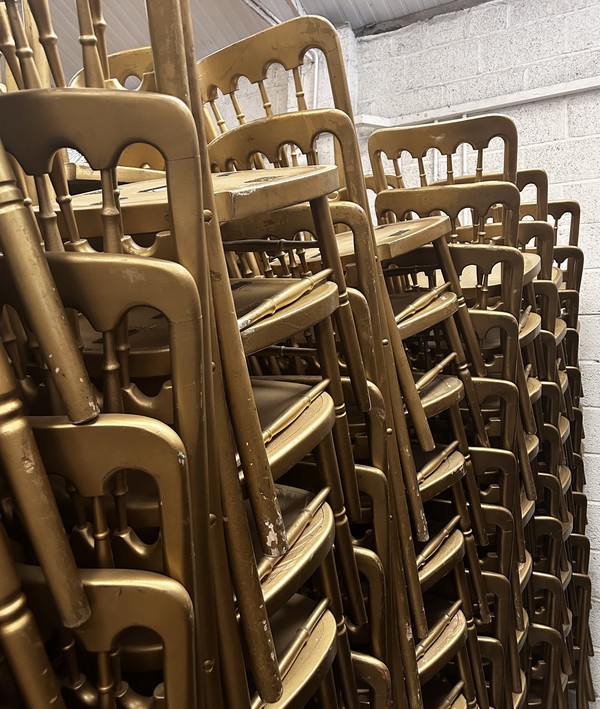 Used 300x Gold Cheltenham Chairs For Sale