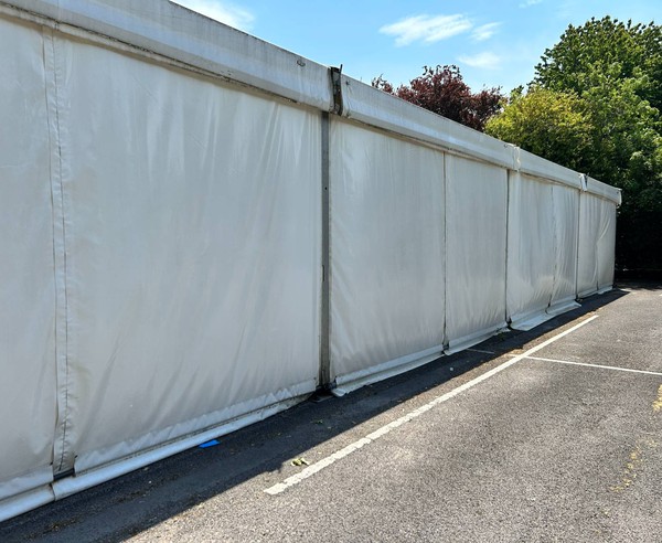 15m x 35m framed marquee on 3m legs