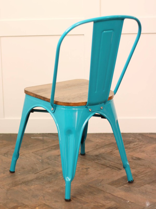 Blue cafe chairs