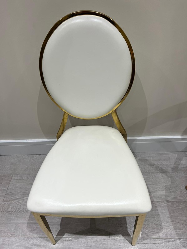 Louis Chairs With White Seat And Back