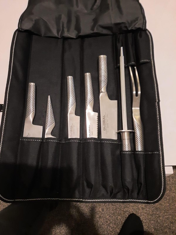 Professional Global Chef Knives and Sharpener For Sale