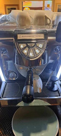 Simonelli Musica Coffee Machine and Expobar Coffee Bean Grinder