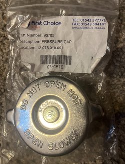 New Unused Thermodyne Pressure Cap 90705 For Sale