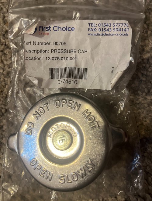 New Unused Thermodyne Pressure Cap 90705 For Sale New Unused Thermodyne Pressure Cap 90705 For Sale
