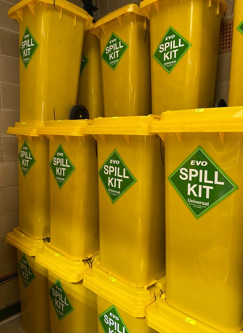 New Unused 30x EVO Spill Kit in Wheeled Bin – 120L For Sale New Unused 30x EVO Spill Kit in Wheeled Bin – 120L For Sale