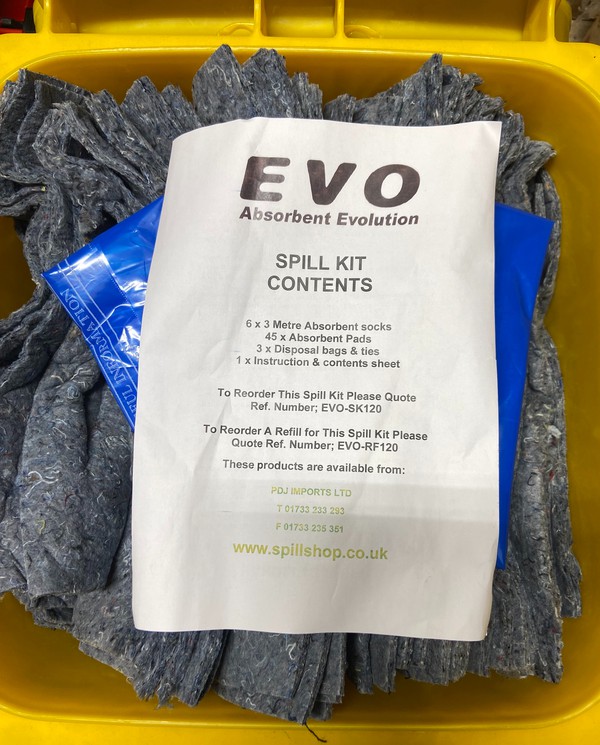 New 30x EVO Spill Kit in Wheeled Bin – 120L For Sale