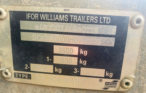 2017 Ifor Williams BIAB (Large) Twin Axel Box Trailer For Sale