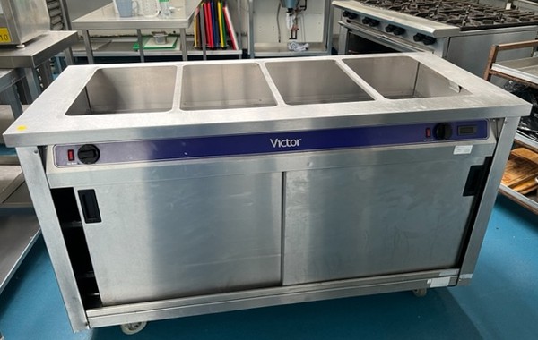Secondhand Used Victor Hot Cupboard with Ambiant Bain Marie For Sale