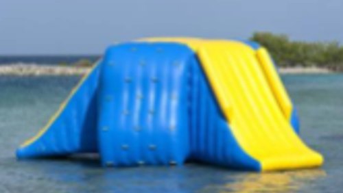 Aquapark climbing wall / mountain