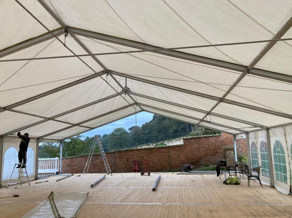 Used 12m x 27m Hoecker Marquee on 2.4m Leg For Sale
