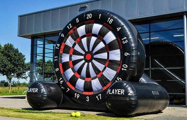 Giant inflatable dart board