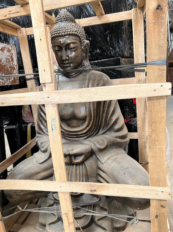 New Unused 1.8m Fiberglass Buddha Statue For Sale