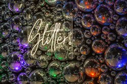 Secondhand 2x 'Glitter' and 'Sparkle' Neon Signs For Sale