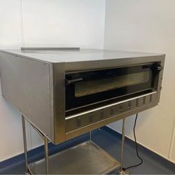 Single deck gas pizza oven for 9x 30cm Pizzas