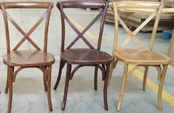 Cross Back Wooden Chairs
