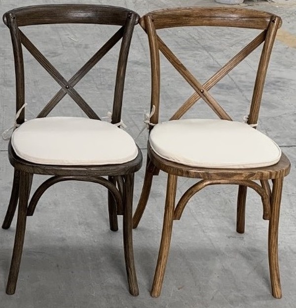 Cross Back Wooden Event Chairs