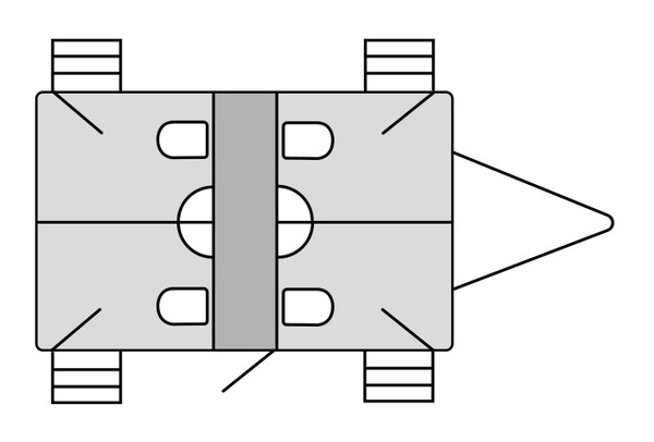 4 Bay toilet trailer plan