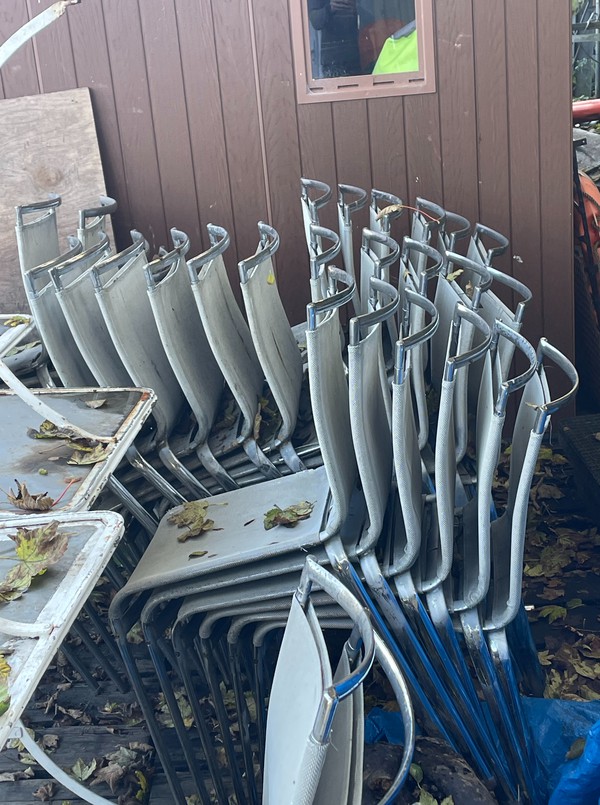 45x Used Outdoor Chairs from Restaurant For Sale