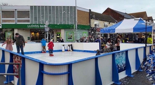 12m x 12m Mobile Synthetic Ice Rink - Suffolk 8