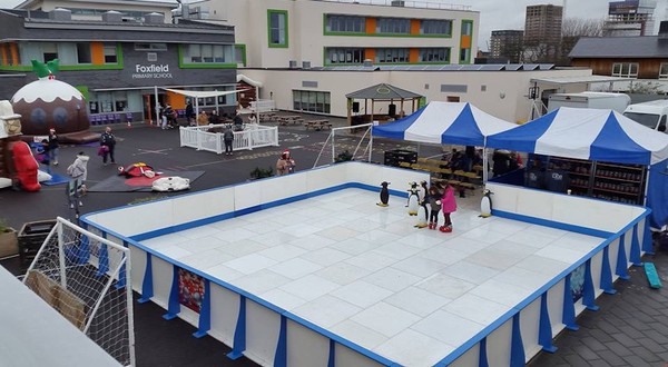 12m x 12m Mobile Synthetic Ice Rink - Suffolk 5