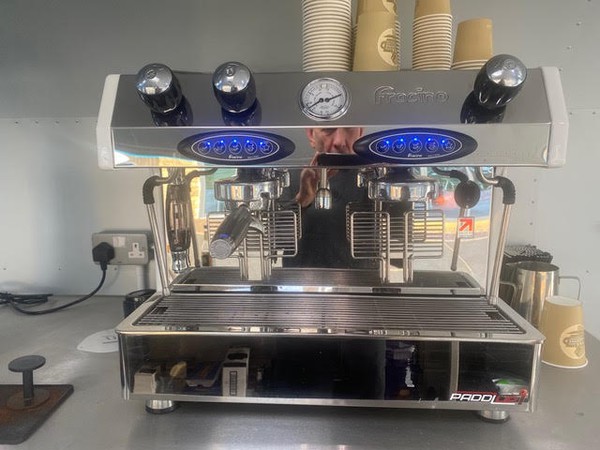 Espresso machine coffee trailer