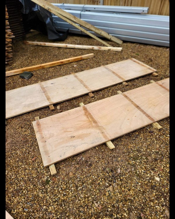8Ft x 2ft plywood marquee floor