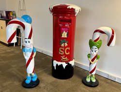 Christmas Post Box & Elves For Sale