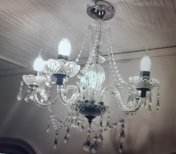 5 Arm Chandelier For Sale