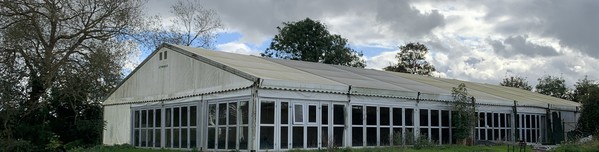 15x35 Clearspan Marquee on 3m Legs For Sale
