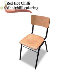 Secondhand Lightwood Stacking Chairs For Sale