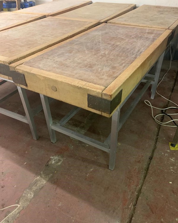 Secondhand 5ft Butchers Chopping Block For Sale