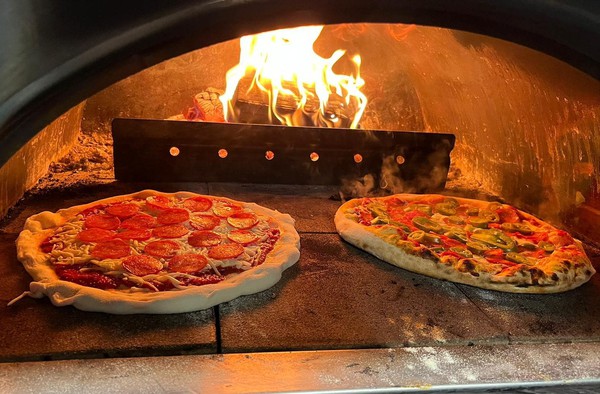 Wood fired pizza oven