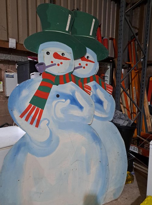 Snowman Wooden Prop Snowman Wooden Prop