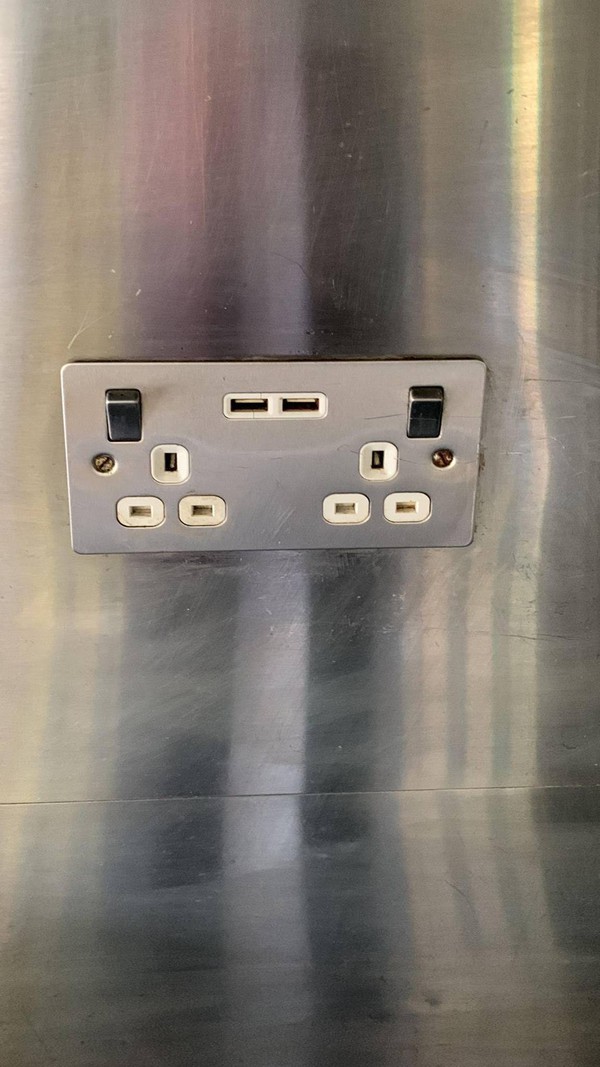 Double plug with USB