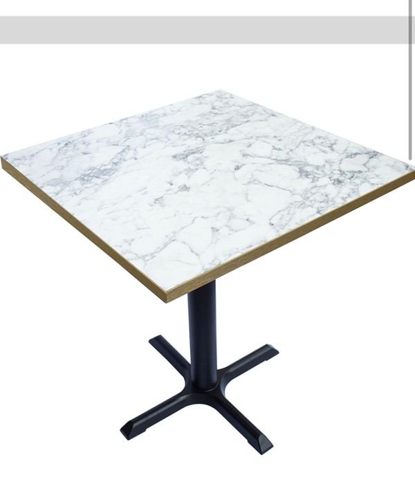 White marble square dining tables for sale