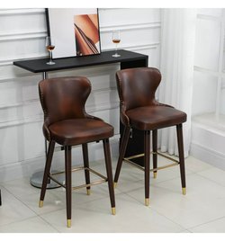 Upholstered high bar stools