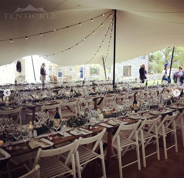 12x20m White Tentickle Stretch Marquee for sale