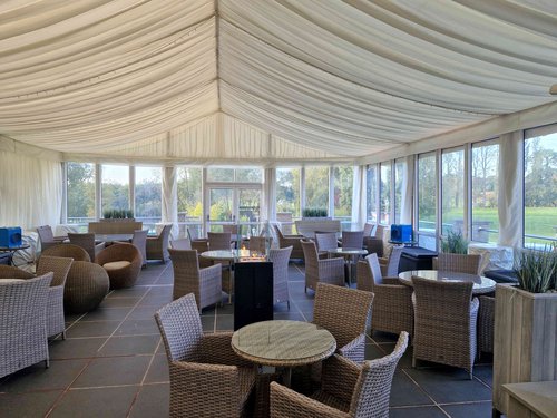 Marquee on 3m legs with Oasis doors and windows Marquee on 3m legs with Oasis doors and windows