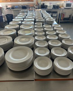 Secondhand Used Pure White Catering Crockery For Sale