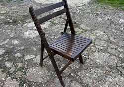 Secondhand Wooden Folding & Stacking Chairs For Sale
