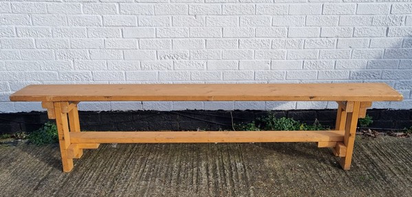 Secondhand 2.2m Rustic Wooden Bench For Sale