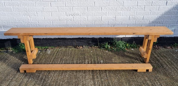 Secondhand Used 2.2m Rustic Wooden Bench For Sale