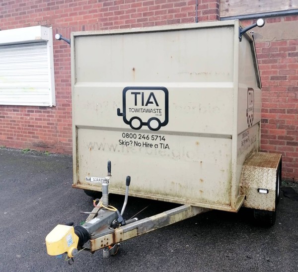 Skip trailer for sale twin axle