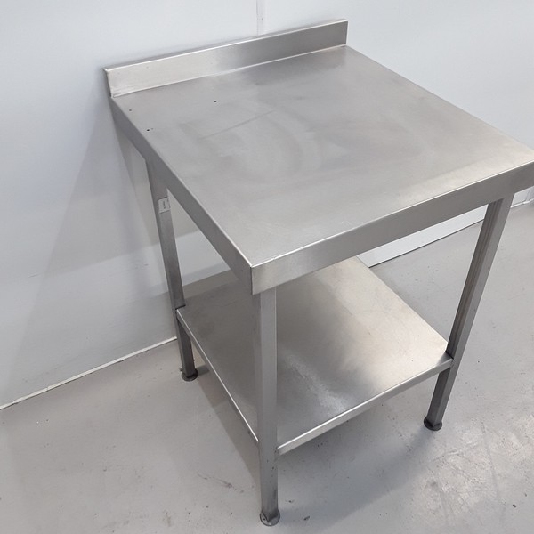 Secondhand Stainless Steel Table 60cm Wide For Sale